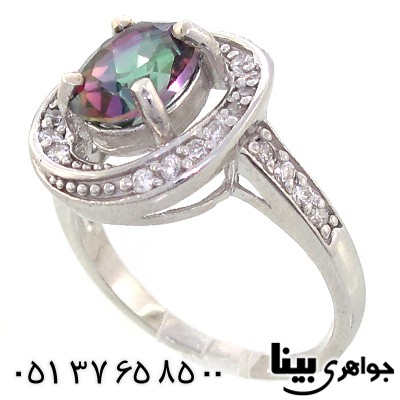 انگشتر توپاز زنانه رادیوم لوکس