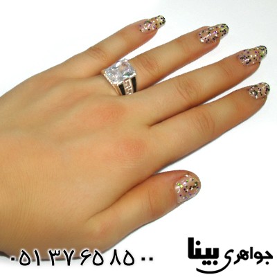 انگشتر سوارسکی درشت مدل ورساچی _کد:8963