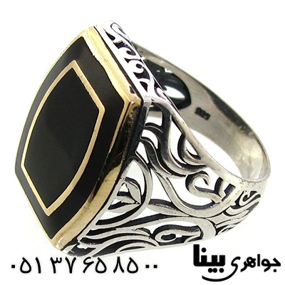انگشتر میناکاری شده مردانه درشت