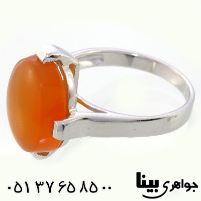 انگشتر عقیق یمنی عالی رادیوم لوکس شکیل