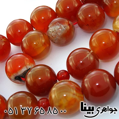 تسبیح عقیق برزیلی عالی دانه درشت 190 گرمی فاخر _کد:9016