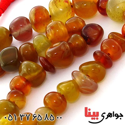 تسبیح عقیق 33 دانه ای تراش راف