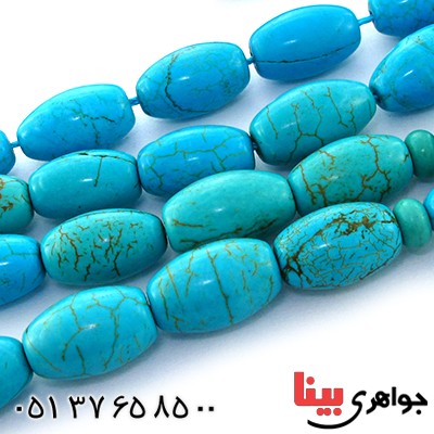 تسبیح فیروزه هیمالیا عالی 33 دانه ای درشت هلی