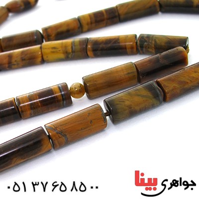 تسبیح چشم ببر 33 دانه ای درشت استوانه ای بینظیر