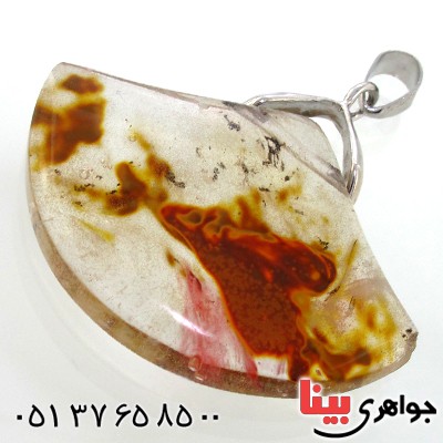 گردنبند کوارتز درشت با طرح های کمیاب و خاص سنگ درمانی