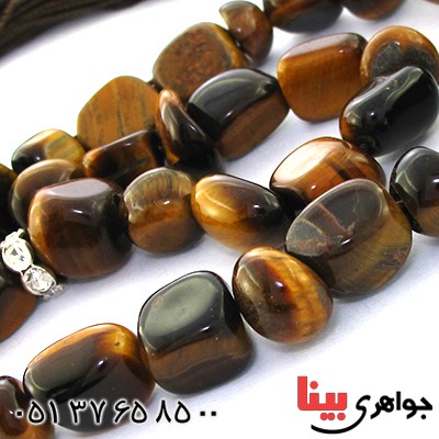 تسبیح چشم ببر 33 دانه ای درشت تراش راف