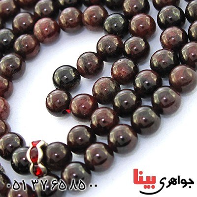 تسبیح یاقوت گارنت 101 دانه ای کروی