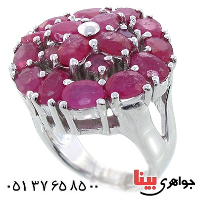 انگشتر یاقوت سرخ عالی درشت زنانه فاخر چشمگیر