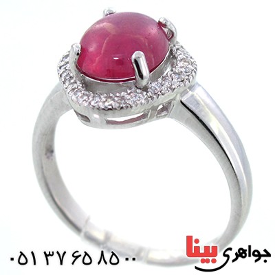 انگشتر یاقوت سرخ خوشرنگ زنانه رادیوم لوکس