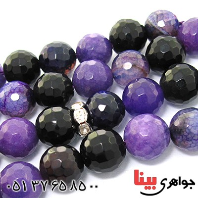 تسبیح چند جواهر 33 دانه ای عقیق و کوارتز و جید درجه یک با رنگ بندی خاص