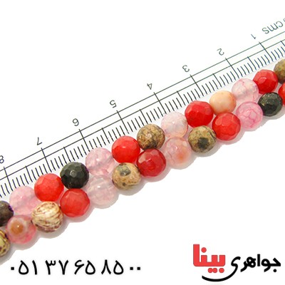 تسبیح چند جواهر 101 دانه ای عقیق و کوارتز و جید درجه یک با رنگ بندی خاص _کد:9145