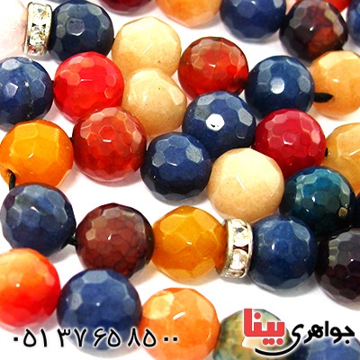تسبیح چند جواهر 101 دانه ای درشت عقیق، کوارتز و جید درجه یک با رنگ بندی خاص