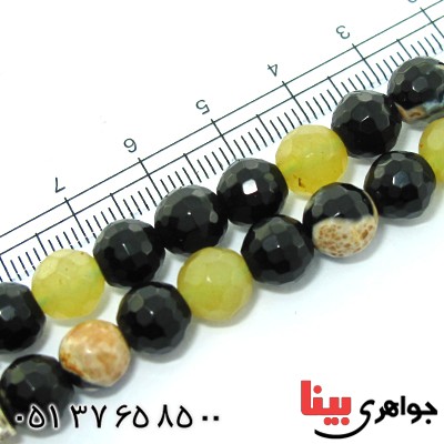 تسبیح چند جواهر 101 دانه ای درشت عقیق، کوارتز و جید درجه یک با رنگ بندی خاص _کد:9172
