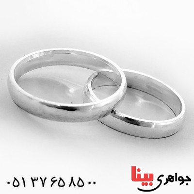 انگشتر نقره ست حلقه ازدواج رینگی