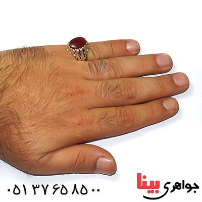 انگشتر عقیق یمنی مرغوب مردانه درشت فاخر _کد:1301 انگشتر عقیق یمنی مرغوب مردانه درشت فاخر _کد:1301