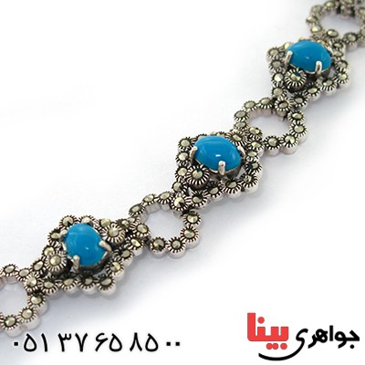 دستبند فیروزه تایلندی زنانه مارکازیتی