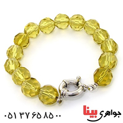 دستبند کریستالی سوارسکی اصل زنانه طرح سیترین درشت