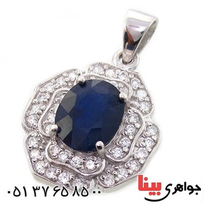 گردنبند یاقوت کبود مرغوب زنانه رادیوم لوکس مدل فاخر