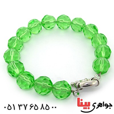 دستبند زمرد صنعتی سوارسکی اصل زنانه درشت مدل تانیا