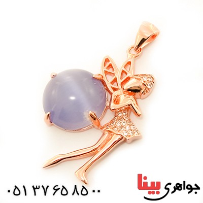 گردنبند چشم گربه زنانه مدل فرشته زیبا
