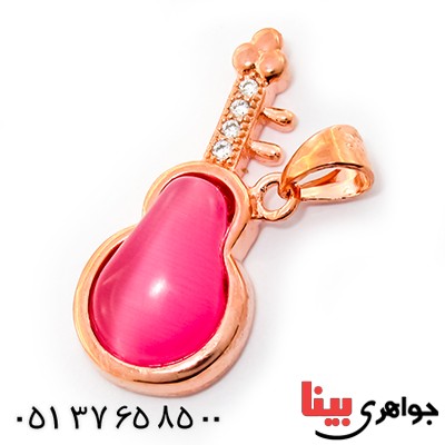 گردنبند چشم گربه زنانه مدل گیتار