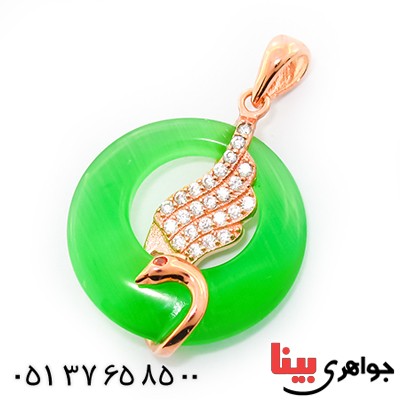 گردنبند چشم گربه زنانه مدل قوی زیبا