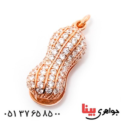گردنبند چشم گربه زنانه مدل بادام زمینی