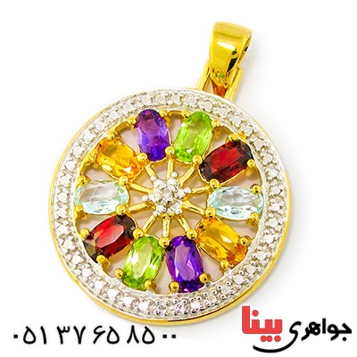 گردنبند چند جواهر زنانه مانی مدل غوغا