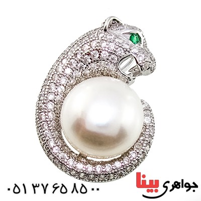 گردنبند مروارید درجه یک زنانه رادیوم لوکس مدل جگوار