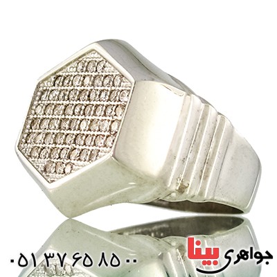 انگشتر نگین سوئیسی مردانه میکروستینگ