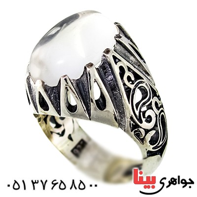 انگشتر در نجف مردانه درشت اسلیمی دور اشکی