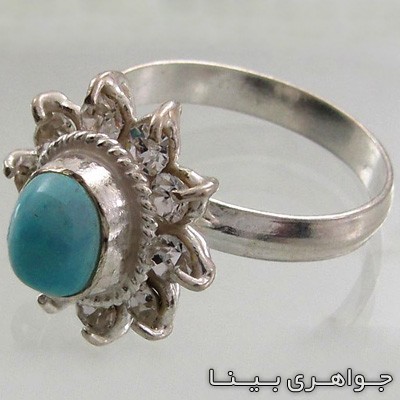 انگشتر فیروزه نیشابوری طرح سنتی