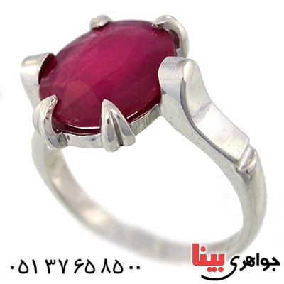 انگشتر یاقوت سرخ مردانه درشت رادیوم لوکس _کد:9559