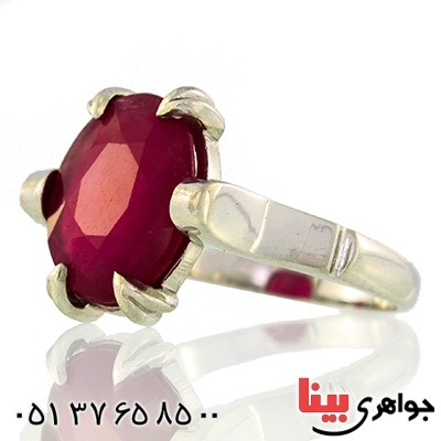 انگشتر یاقوت سرخ مردانه درشت رادیوم لوکس _کد:9559