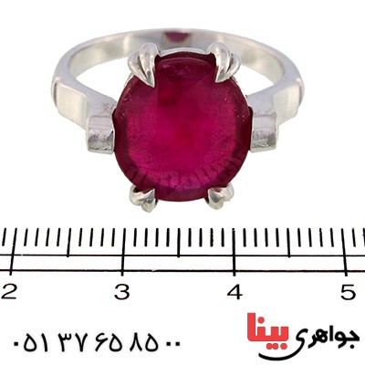 انگشتر یاقوت سرخ مردانه درشت رادیوم لوکس _کد:9559