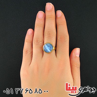 انگشتر سنگ ماه (مون استون) مدل اسپرت سایز52 _کد:9669