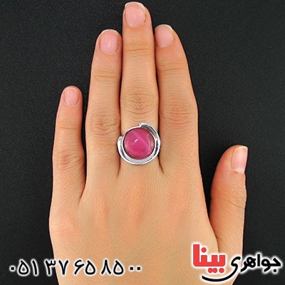 انگشتر سنگ ماه (مون استون) زنانه swatch سوئیسی سایز55 _کد:9671