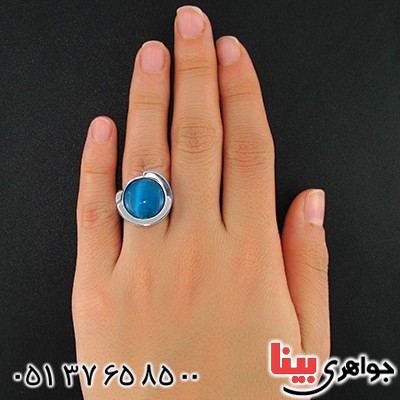 انگشتر سنگ ماه (مون استون) زنانه swatch سوئیسی سایز55 _کد:9676