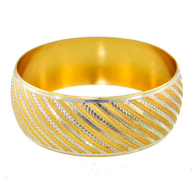 النگو زنانه آب طلا درجه یک مدل تکپوش سایز 2