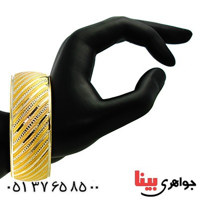 النگو زنانه آب طلا درجه یک مدل تکپوش سایز 5 _کد:9686