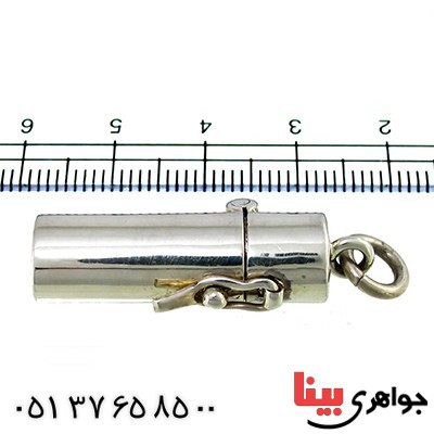 گردنبند نقره جا حرزی یا جاساز مخفی _کد:9740