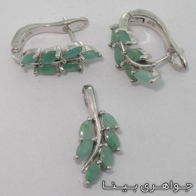 سرویس زمرد طرح برگ