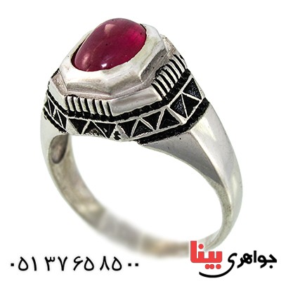 انگشتر یاقوت سرخ مردانه لوکس _کد:9836