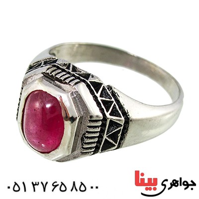 انگشتر یاقوت سرخ مردانه لوکس _کد:9836