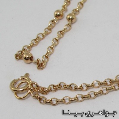 زنجیر نقره ضخیم با روکش آب طلا زرد