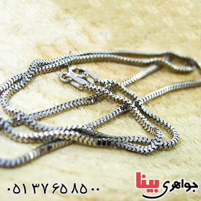 زنجیر نقره زنانه ایتالیایی ضخیم ونیزی 45 سانتی
