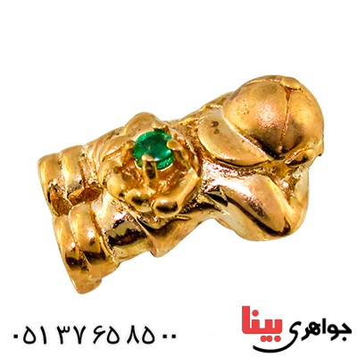 گردنبند زمرد شفاف زنانه مانی مدل فانتزی _کد:10005