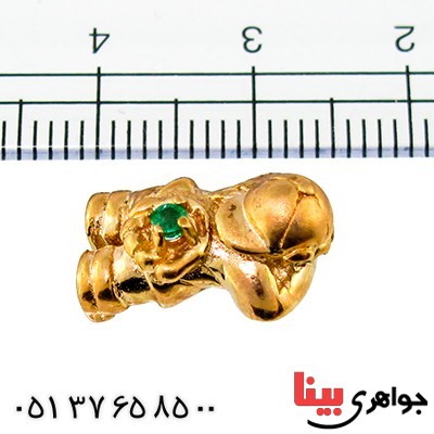 گردنبند زمرد شفاف زنانه مانی مدل فانتزی _کد:10005