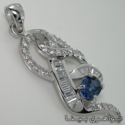 گردنبند یاقوت کبود طرح اسلیمی