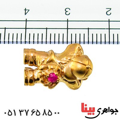 گردنبند یاقوت سرخ مرغوب مانی زنانه مدل فانتزی _کد:10039